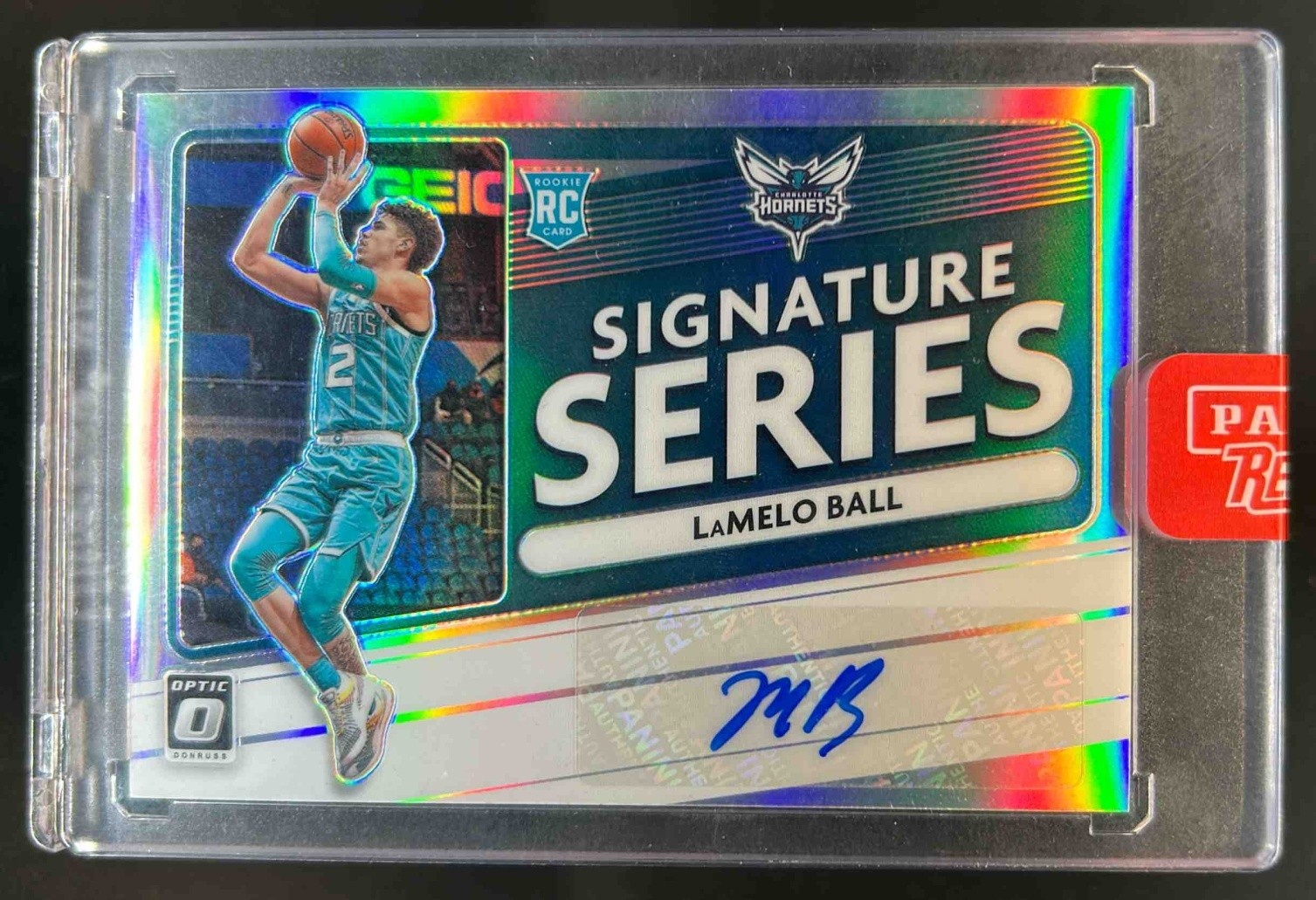 2020-21 Donruss Optic LaMelo Ball Signature Series RC Holo Auto #SS-LBL Hornets
