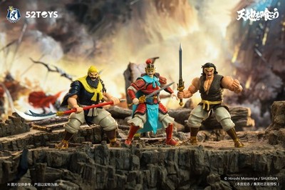 52TOYS TENCHI wo KURAU 1:18 Liu Bei  Guan Yu & Zhang Fei  complete  set of 3 NEW