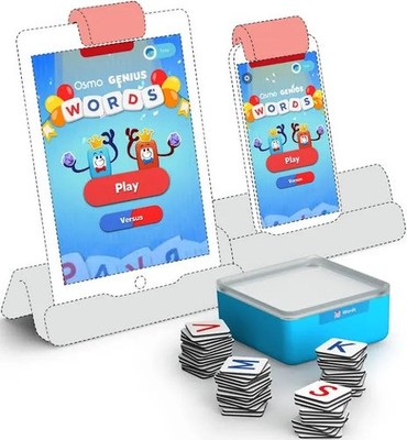 Osmo Genius Starter Kit Words Lernspiel interaktiv für iPad Fire Tablet Neu OVP 