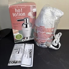 Conair Chrome Hot Lotion Dispenser New Open Box Auto-Off Vintage Spa Heater
