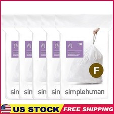 Heavy Duty Trash Can Liners Drawstring Waste Bags Quick Dispense 100 Count New