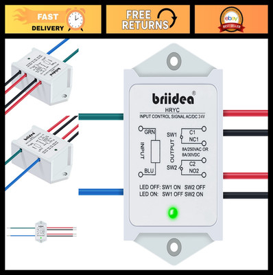 8A Power Relay Module 1NO 1NC, 24V AC/DC Control Relay, High-Performance Switch