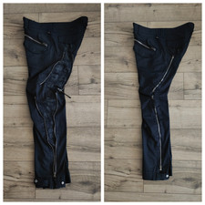 Le Jean De Marithe Francois Girbaud Mens Slim Zip Cargo Stretch Black Pants 33