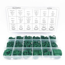530PCS Boxed Rubber O-Ring Seal A/C Gaskets For Car Air Conditioning Compressor