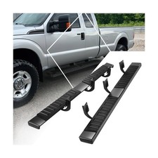 6 Flat Side Step Bar Running Boards For Ford F-250 F-350 Crew Cab 1999-2016 6 Flat Side Step Bar Running Boards For Ford F-250 F-350 Crew Cab 1999-2016