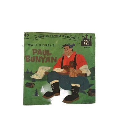 1962 Walt Disney's Paul Bunyan Vinyl 78rpm Disneyland LG-763
