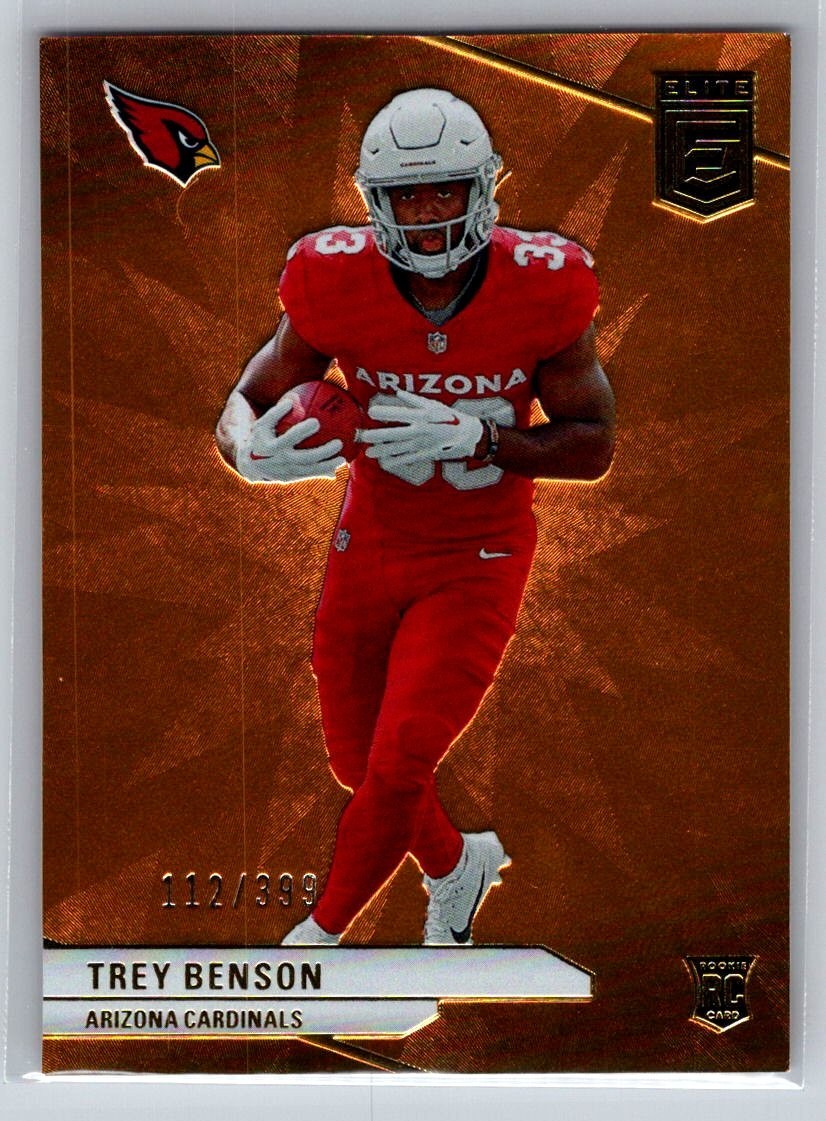 Trey Benson 2024 Panini Donruss Elite RC Orange SP /399 #124 Cardinals