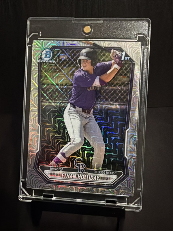 2026 Bowman Baseball Ethan Holiday 1st Mega Mojo Chrome BCP-1 Rockies