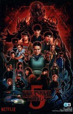 JAMIE CAMPBELL BOWER SIGNED VECNA 11X15 PHOTO 001 STRANGER THINGS S5 COA BAS