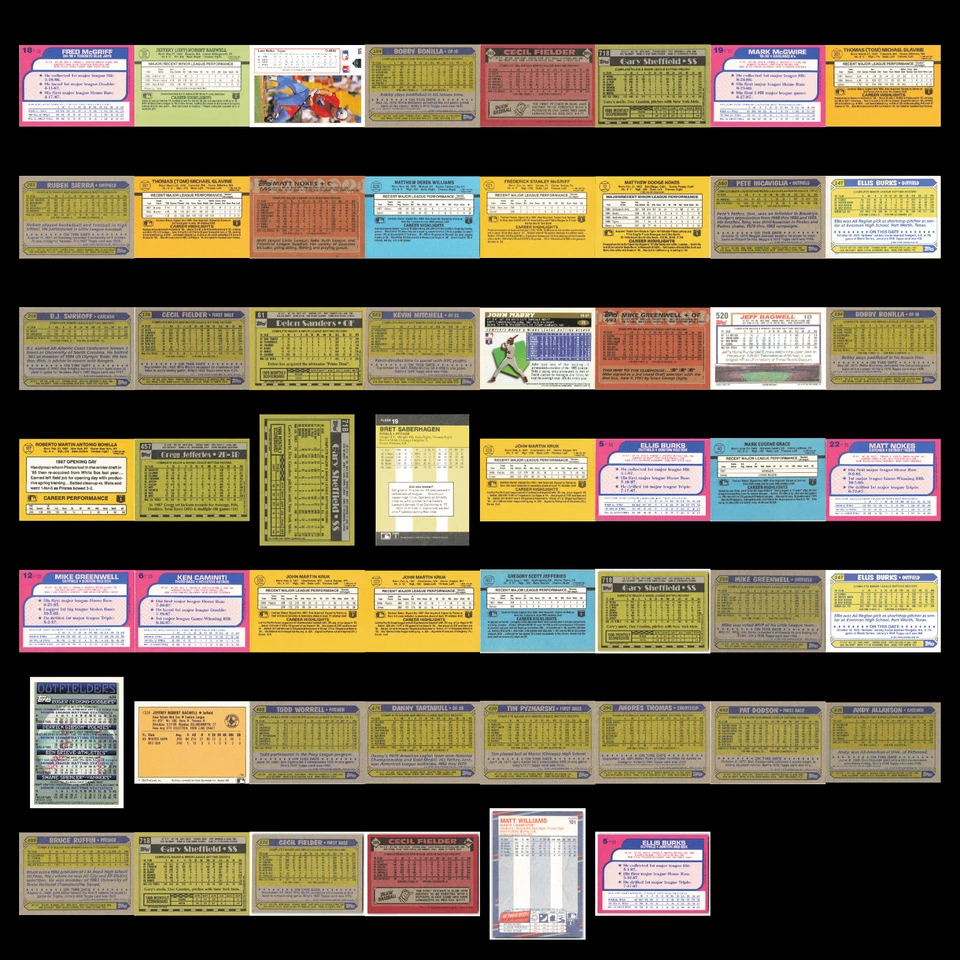 Lote 54 Copos de Ouro Enormes Novatos Segundo Ano Estrelas de Beisebol HOF McGwire McGriff - Imagem 2 de 4