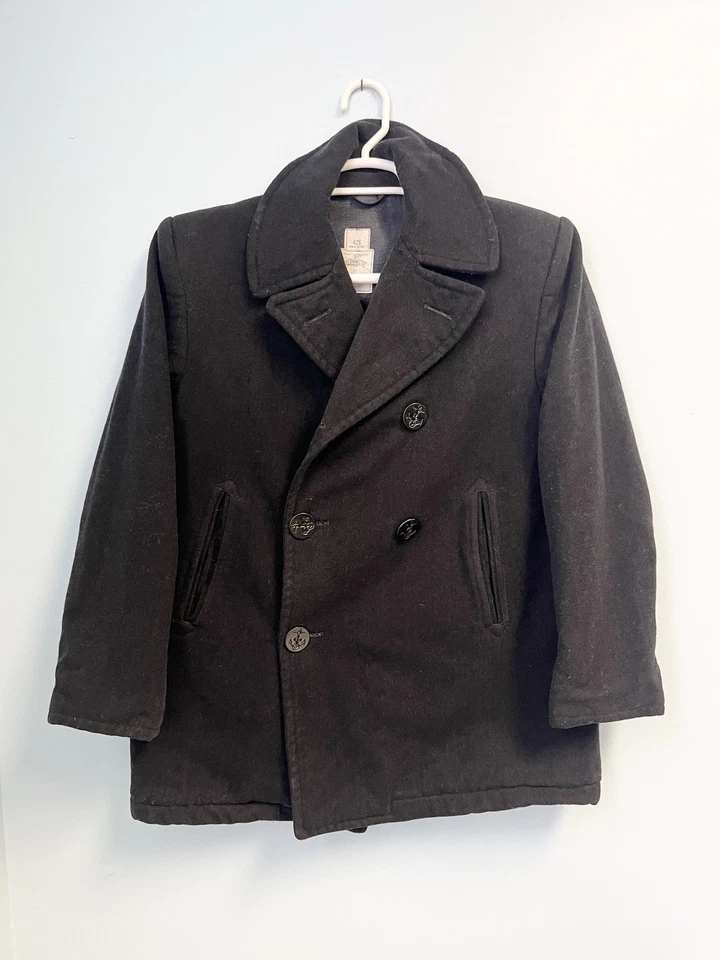 Chaquetón de lana vintage Sterlingwear of Boston USN azul marino de EE. UU. talla 42 hecho en EE. UU. Foto 2 de 4