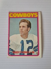 1972 Topps Football Roger Staubach RC Rookie Card #200 Dallas Cowboys. rookie card picture