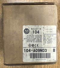 ALLEN-BRADLEY 104-A09ND3 REVERSING CONTACTOR 9A 110/120 50/60HZ **NEW IN BOX**