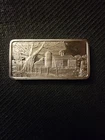 1974 Hamilton Mint "American Farm House" silver bar,SN9102 Vintage