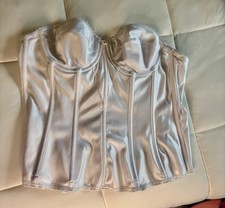 Dominique Juliette strapless longline corset size 38A, White bridal bra,