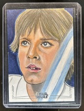 2025 Topps Chrome Star Wars Galaxy Jane Rushton Sketch Card Black Foil Auto #1/1