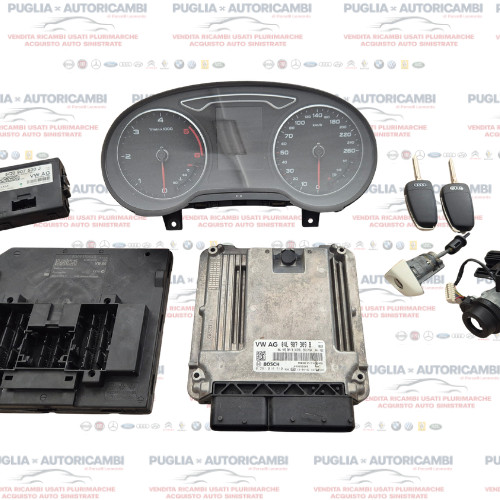 KIT ACCENSIONE AVVIAMENTO AUDI  A3  (8V)  1.6 DIESEL  2014 MANUALE 04L907309B