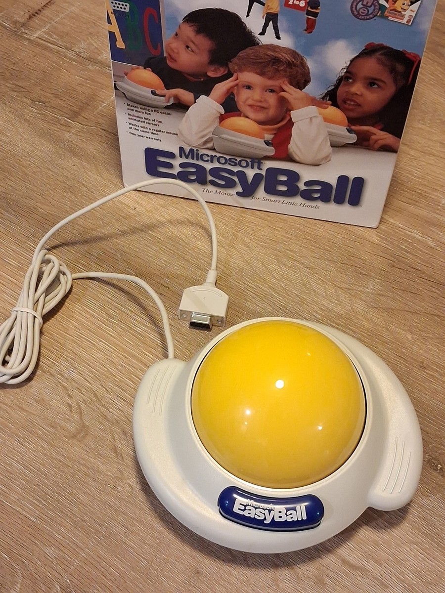 Vintage Microsoft Easyball Children's Mouse Windows 95 New In Box