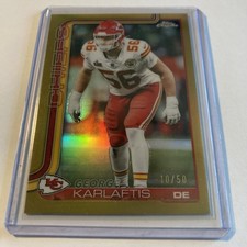 2025 Topps Chrome George Karlaftis Gold Refractor /50