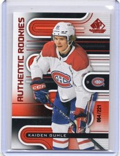 2022-23 Upper Deck SP Game Used - Authentic Rookies Kaiden Guhle #193 Red /221