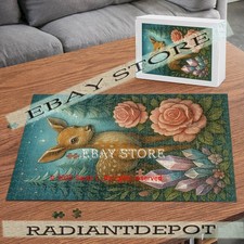 Deer Crystal Forest Woodland nature 500pc jigsaw puzzle 15X20.5 in