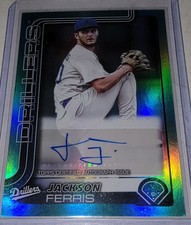 2025 Topps Pro Debut Aqua Foil Auto /75 Jackson Ferris