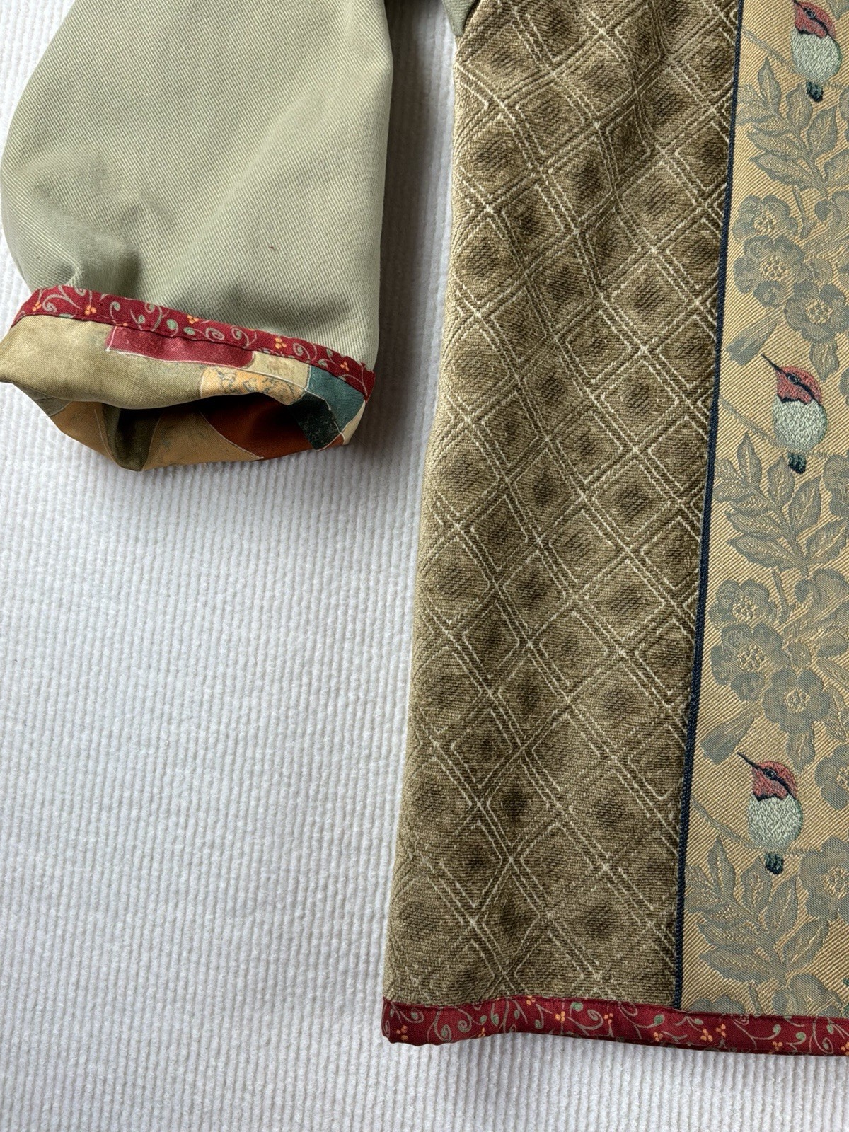 Vintage 90’s Tapestry Patchwork Jacket Women’s  S… - image 3