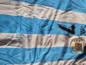 Signed Maradona Tshirt Argentina National Team