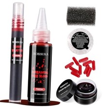 Halloween Fake Blood SFX Makeup Kit   Realistic Liquid Spray, Dripping Blood,