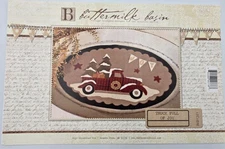 TRUCK FULL OF JOY Primitive Wool Pattern Stacy West Buttermilk Basin