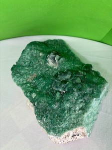 Large 9 lb. Natural Green Fluorite Crystal Cluster