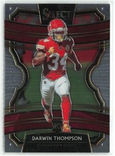 Darwin Thompson RC 2019 Panini Select Kansas City Chiefs #59