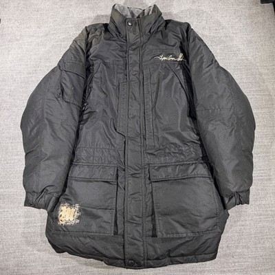 Makaveli Branded Puffer Parka Men M Black Good Tupac Shakur Graphic Down Jacket