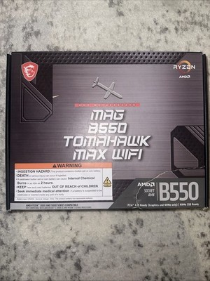 MSI MAG B550 Tomahawk MAX WiFi Gaming Motherboard AMD Ryzen 5000, AM4, DDR4, ATX