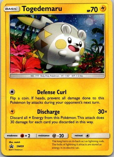 Togedemaru - SM09 Holo Promo Sun & Moon Promo Pokemon Moderately Played