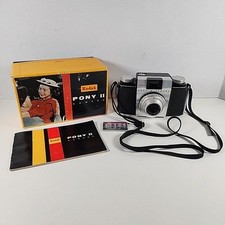 Vintage Kodak Pony 2  35mm Rangefinder Film Camera. W/Manual  Box. Free Ship.