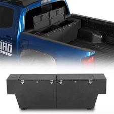 Front Truck Tool Box Lockable Storage Box Set Fit 2005-2023 Toyota Tacoma Pickup