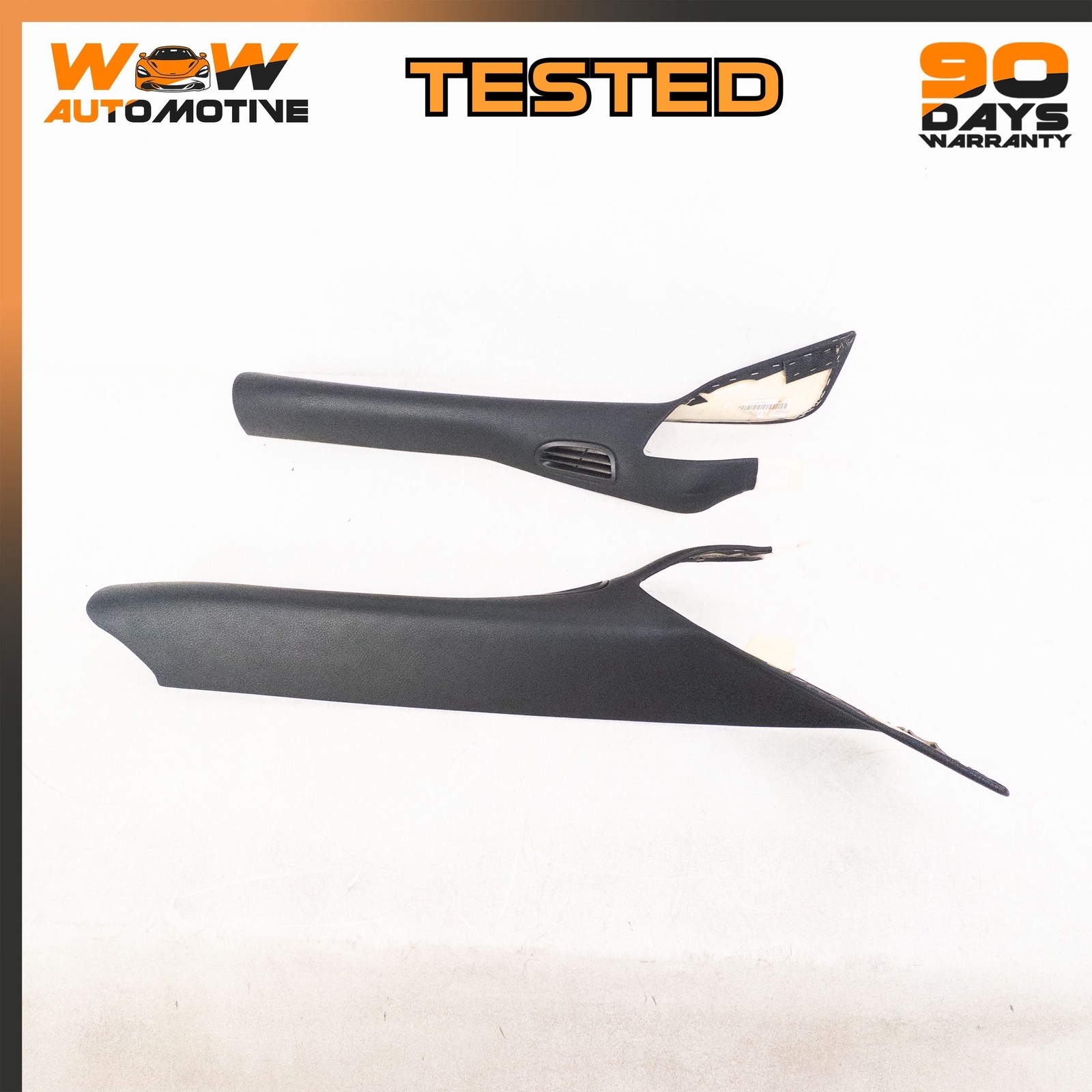 05-12 CHEVROLET CORVETTE C6 FRONT LOWER LEFT RIGHT PILLAR TRIM BLACK OEM