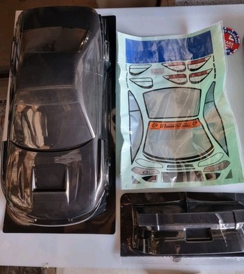 NEU Himoto 1/10 Nissan Silvia S15 Carbon RC Car Karosserie & Decals PC201204R-2A