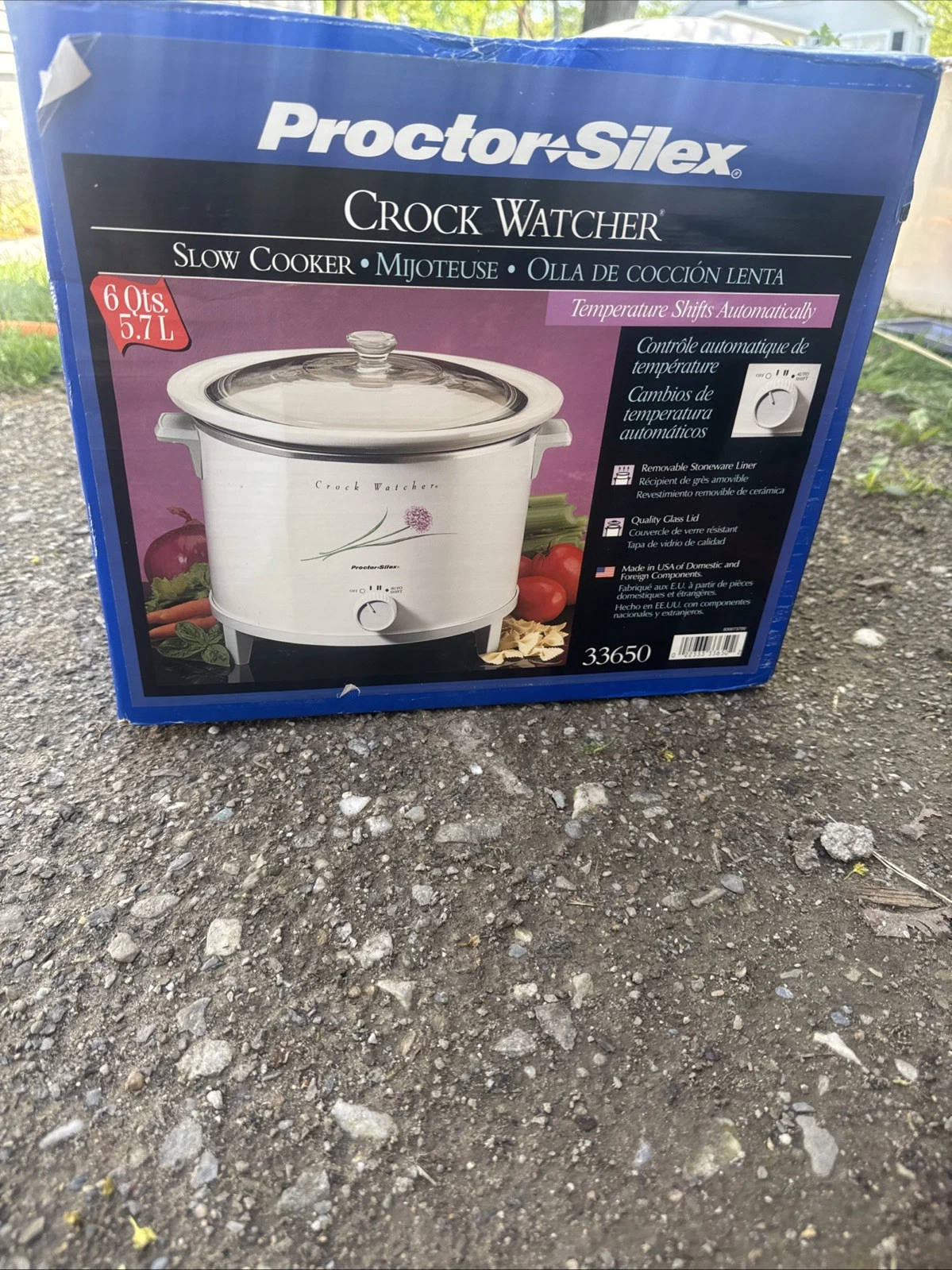 Proctor Silex Crock Watcher 6 Qt Slow Cooker/Glass Lid 33650 VTG
Opens in a new window or tab