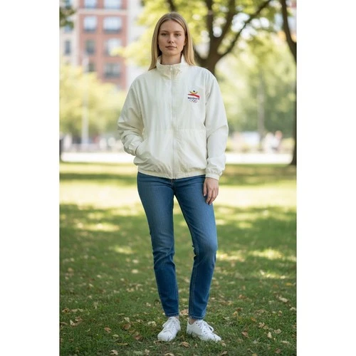 Vintage 92 Olympic Barcelona Jacket Men's Zip 3M Cotton Embroidered  Large - product listing photo