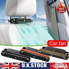 Car Seat Back Cooling Fan Portable Headrest Cooler Twin-turbine Mini USB Fan