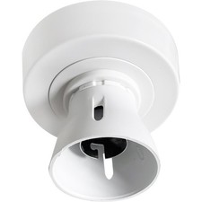 Loop-In Batten Ceiling Rose Straight - White