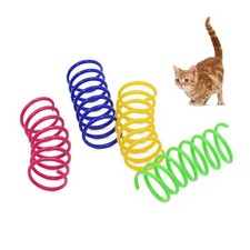 LannuMet 12pcs Cat Spiral Spring Toy Interactive 12 pcs, colorful