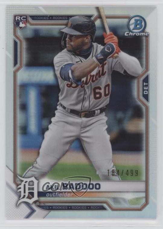 2021 Bowman Chrome Refractor 184/499 Akil Baddoo #34 0us8