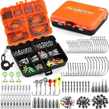 Kit de accesorios para equipo de pesca de 253/387 piezas, caja de aparejos de pe