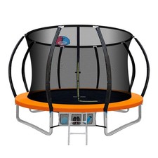 NNEDSZ 10FT Trampoline Round Trampolines With Basketball Hoop Kids Present Gift