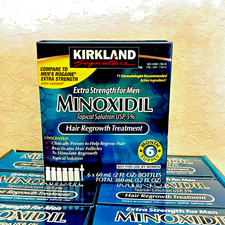 Kirkland Minoxidil 5 Hair Regrowth Solution Extra Strength Men 6 Month Supply