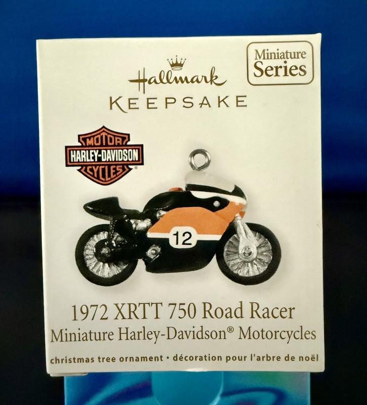 2012 HALLMARK HARLEY DAVIDSON 1972 XRTT 750 ROAD RACER ORNAMENT 🏍️🎄