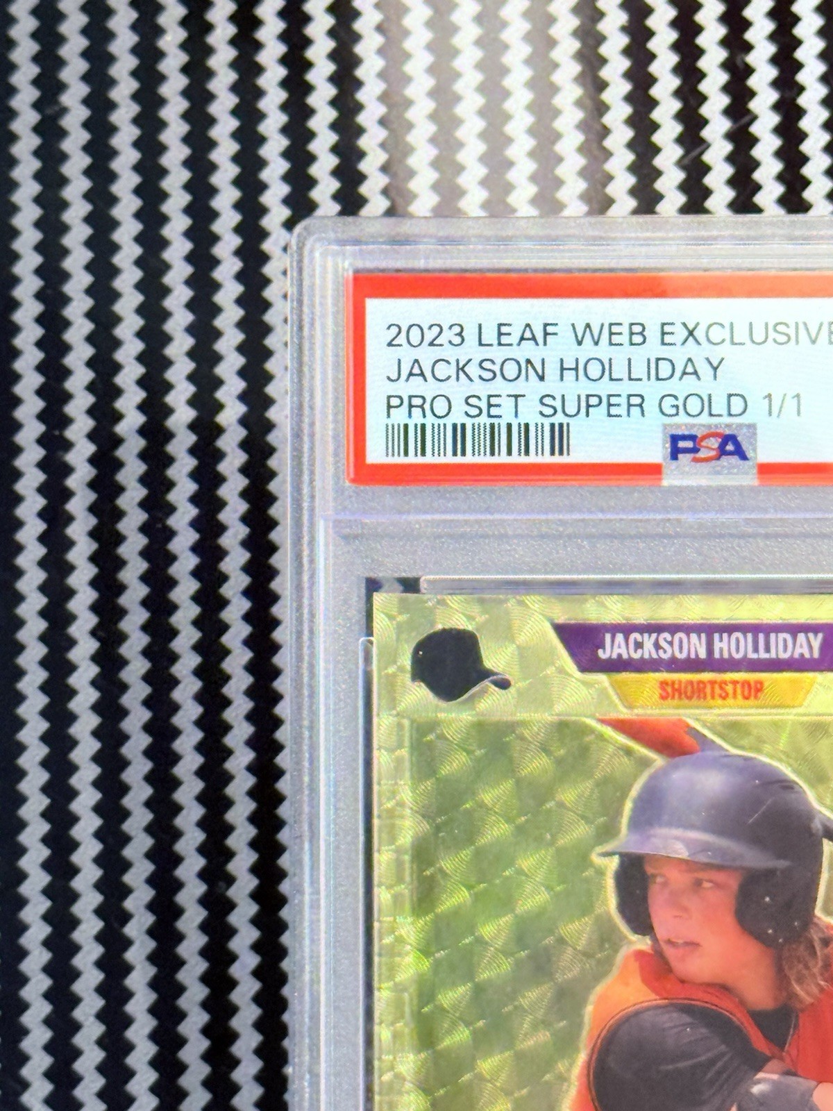 2024 Leaf Pro Set  Jackson Holliday Superfractor #1/1 Card #PSG-10🔥PSA 9🔥 view 2